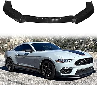 Front Bumper Lip Compatible with 2021-2023 Ford Mustang Mach 1 Models, Matte Black Handling Package Style PP - Polypropylene Front Lower Chin Spoiler Protector, 1 PC