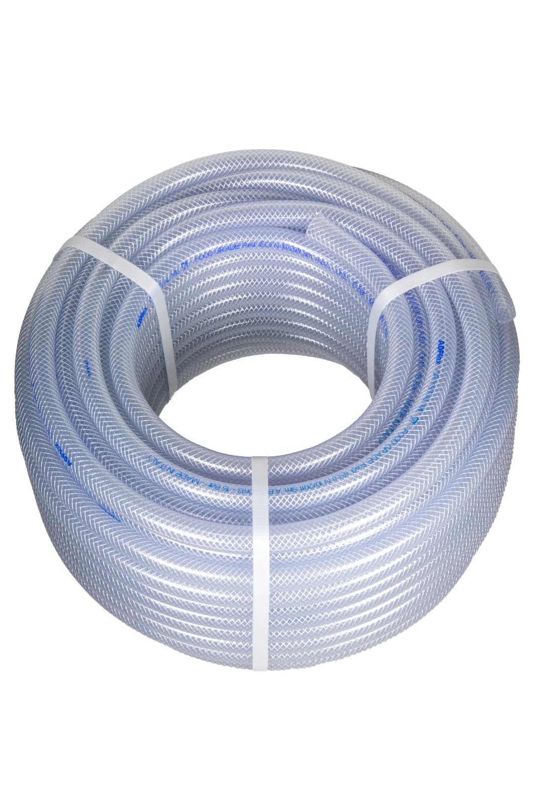 Tubo in PVC trasparente Crystal Retex ML 13x19 m 50 Rinforzato, Ultra Resistenza, Qualità Alimentare, passaggio aria, aria compressa, passaggio liquidi, acqua potabile, irrigazione