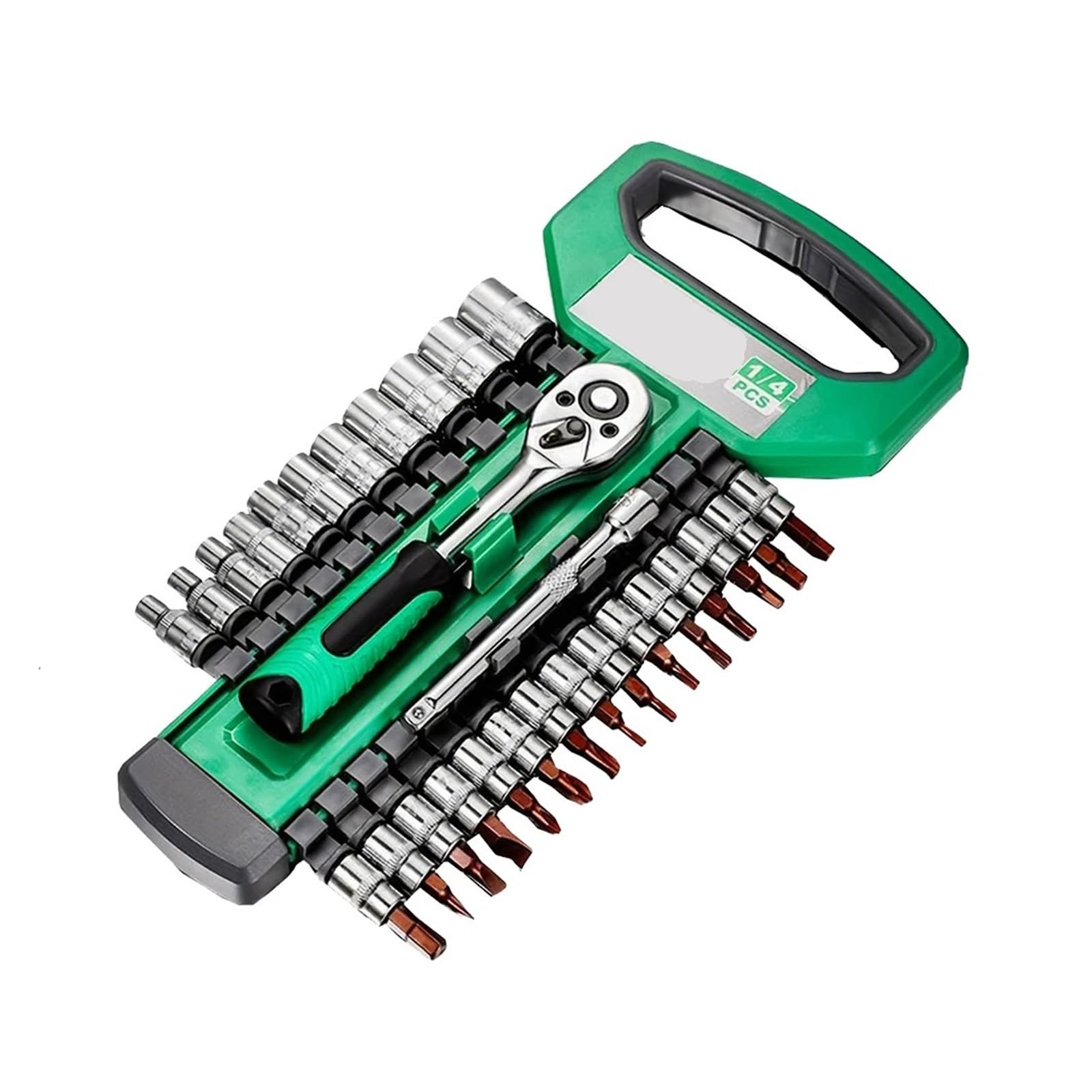 Set di chiavi a bussola a cricchetto da 1/4 pollice, kit attrezzi meccanici e prese