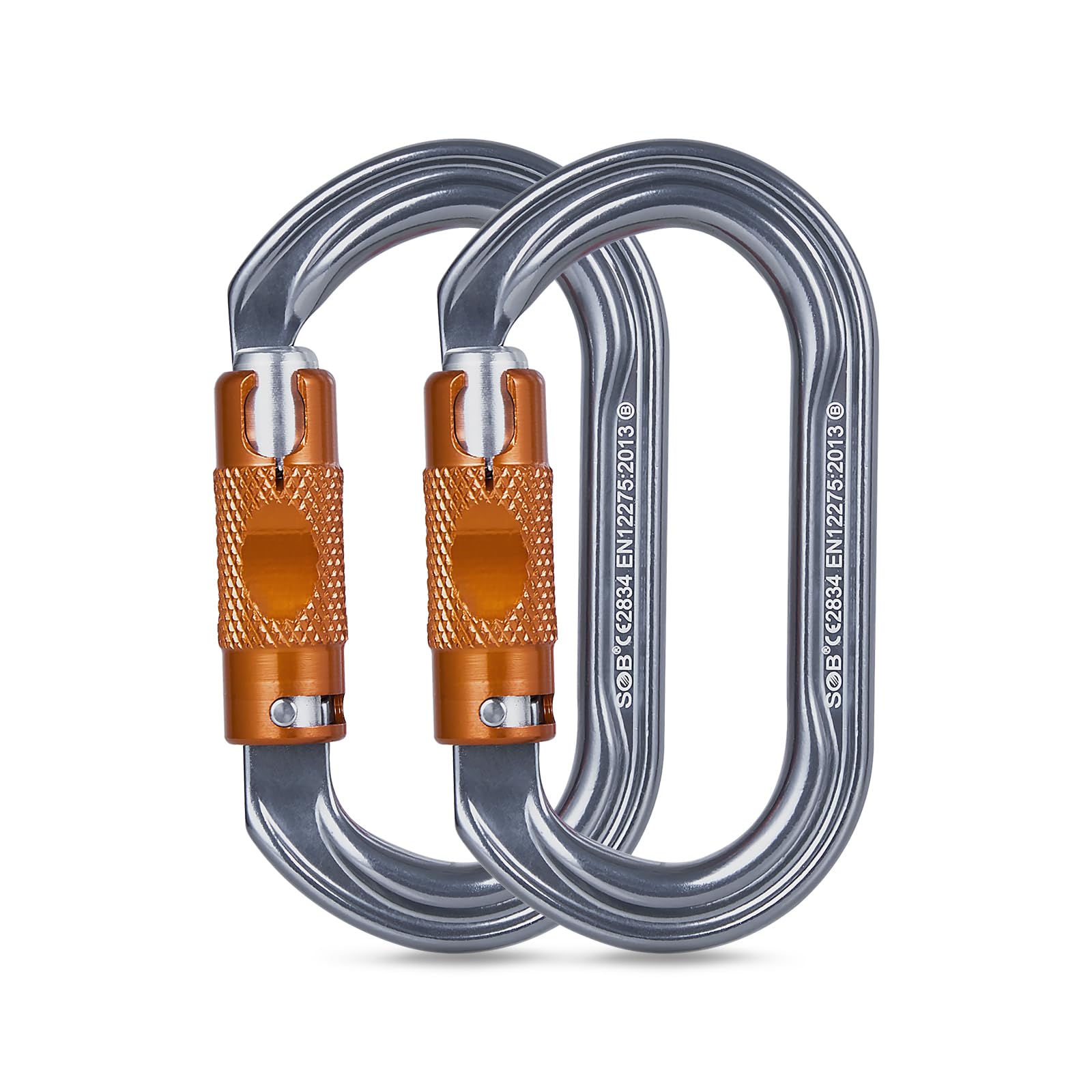 Mousquetons Escalade Clips, Mousqueton en Alliage d'aluminium, Mousquetons Robustes pour Escalade, Hamac, Camping, Randonnée, Ski, Vélo Descente en Rappel
