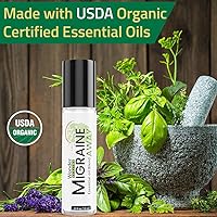 Vista 2 de Alivio de la migraña: mezcla de aceites esenciales totalmente naturales para aliviar dolores de cabeza y migrañas, listo para usar, 0.3 fl oz