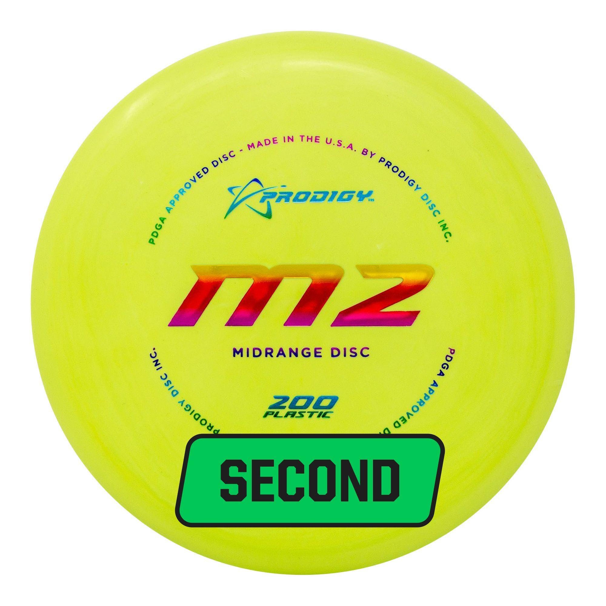 Prodigy Disc Factory Second M2 200 Firm | Straight Flying Disc Golf Midrange | Great for Drives or Approach Shots | Great Beginner Disc | Lightweight Plastic | Colors May Vary | (170g+)