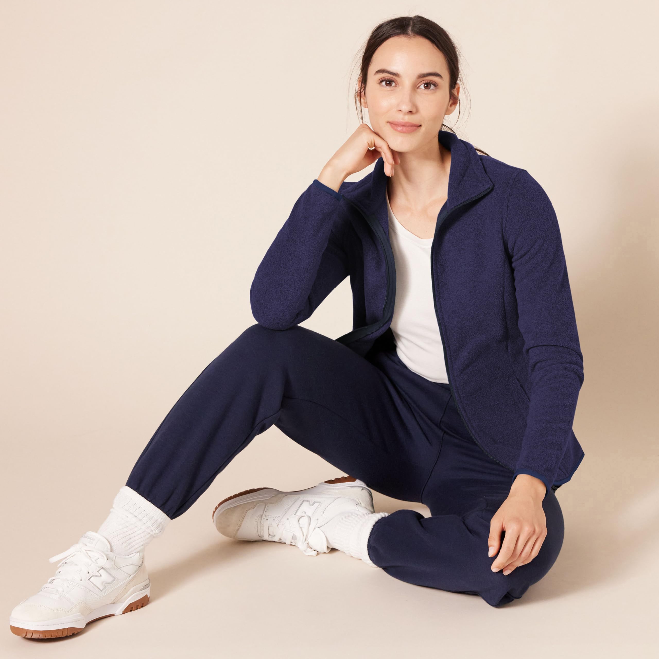 Amazon Essentials Donna Giacca in Pile Morbido con Cerniera Intera dal Taglio Classico (Disponibile in Taglie Forti)