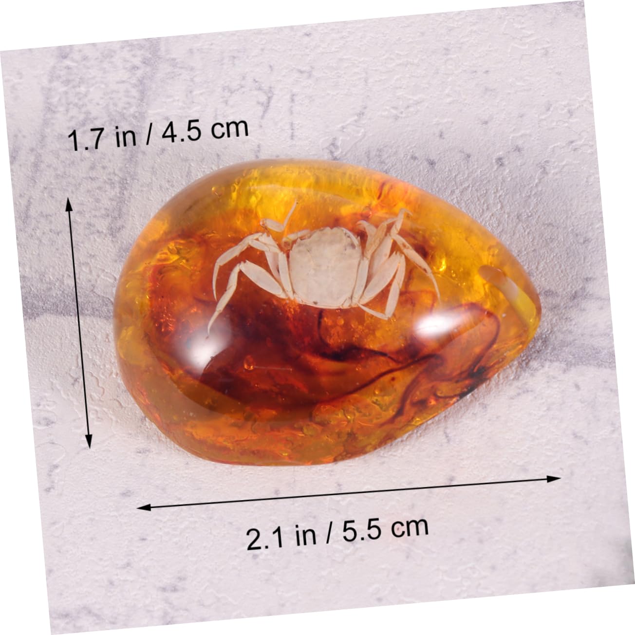 KICHOUSE 3 Pcs Insect Specimen Amber Untreated Amber Novelty Amber Art Stone Amber Earring Amber Pendants Amber with Inside Amber Collection Amber Natural Amber Ornament Stone