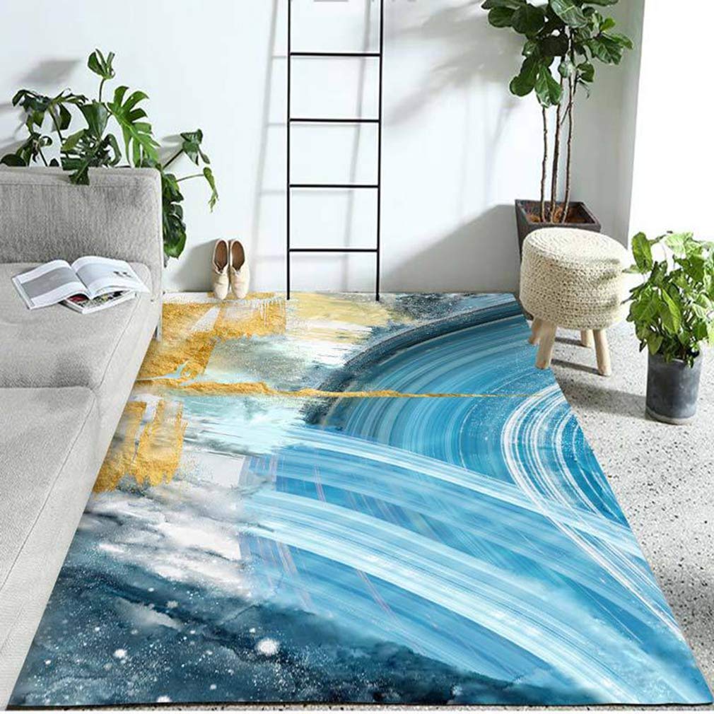 Buy MOXIC Soft Luxury Abstract Art Living Room Area Rugs Rectangular Children Crawling Bedroom Rug Fleece Anti-Slip Carpets Nordic Modern Home Decor Mats Indoor Outdoor Runners Nursery 3' X 7' — BookShops.in