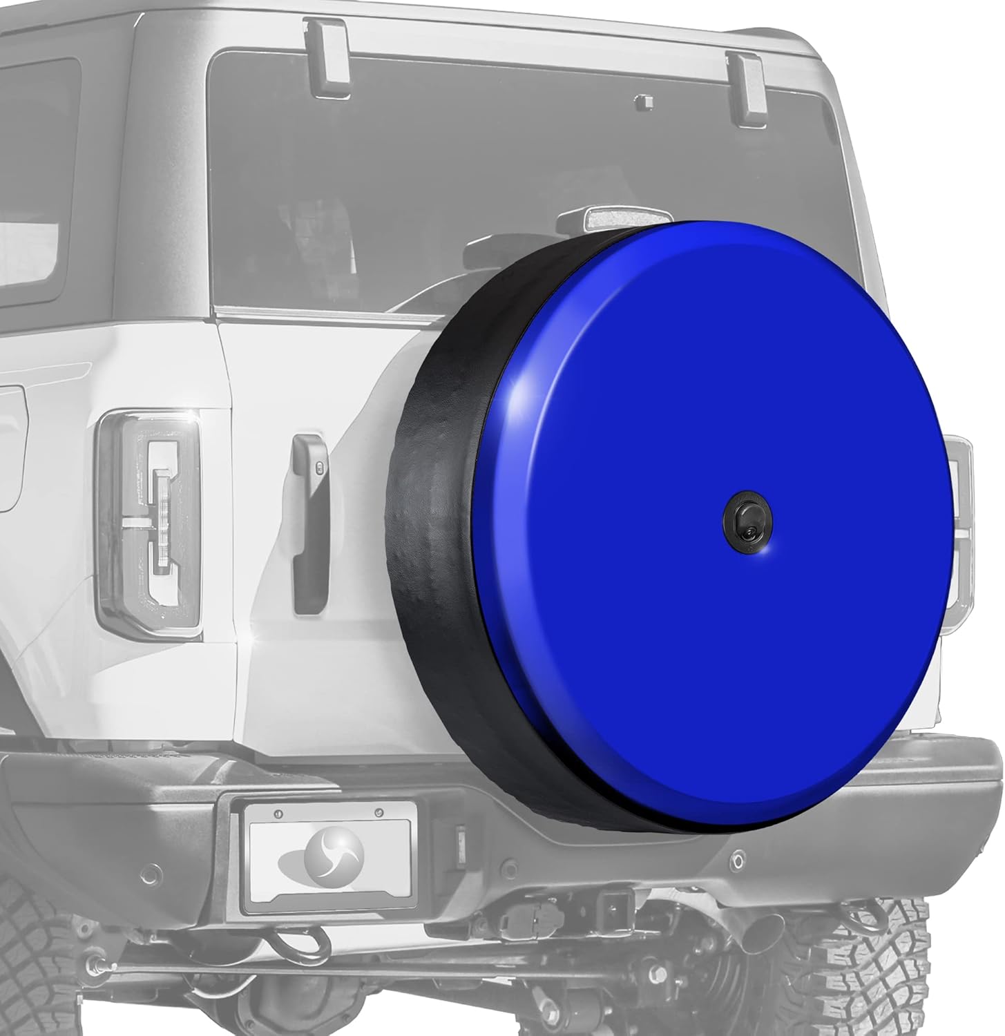 Boomerang® USA - 35" Color-Matched Rigid Tire Cover - (Eruption Green) - Compatible with Ford Bronco (with Back-up Camera) - (2021-2024) - Wildtrak, Everglades & All Sasquatch Models