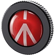 Manfrotto Compact Solid Aluminum Compact Quick Release Plate for Compact Action Tripod, Black ROUND-PL