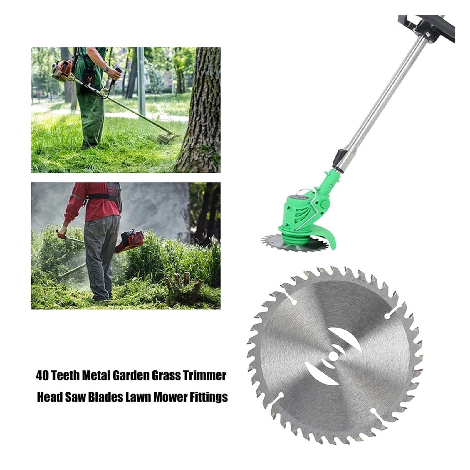 Weeder Saw Blades Metal Garden Grass Trimmer Head Saw Blades Lawn Mower Tings 40 Teeth For Garden Tool Accessori Lawn Mower Blade(3 Pack)