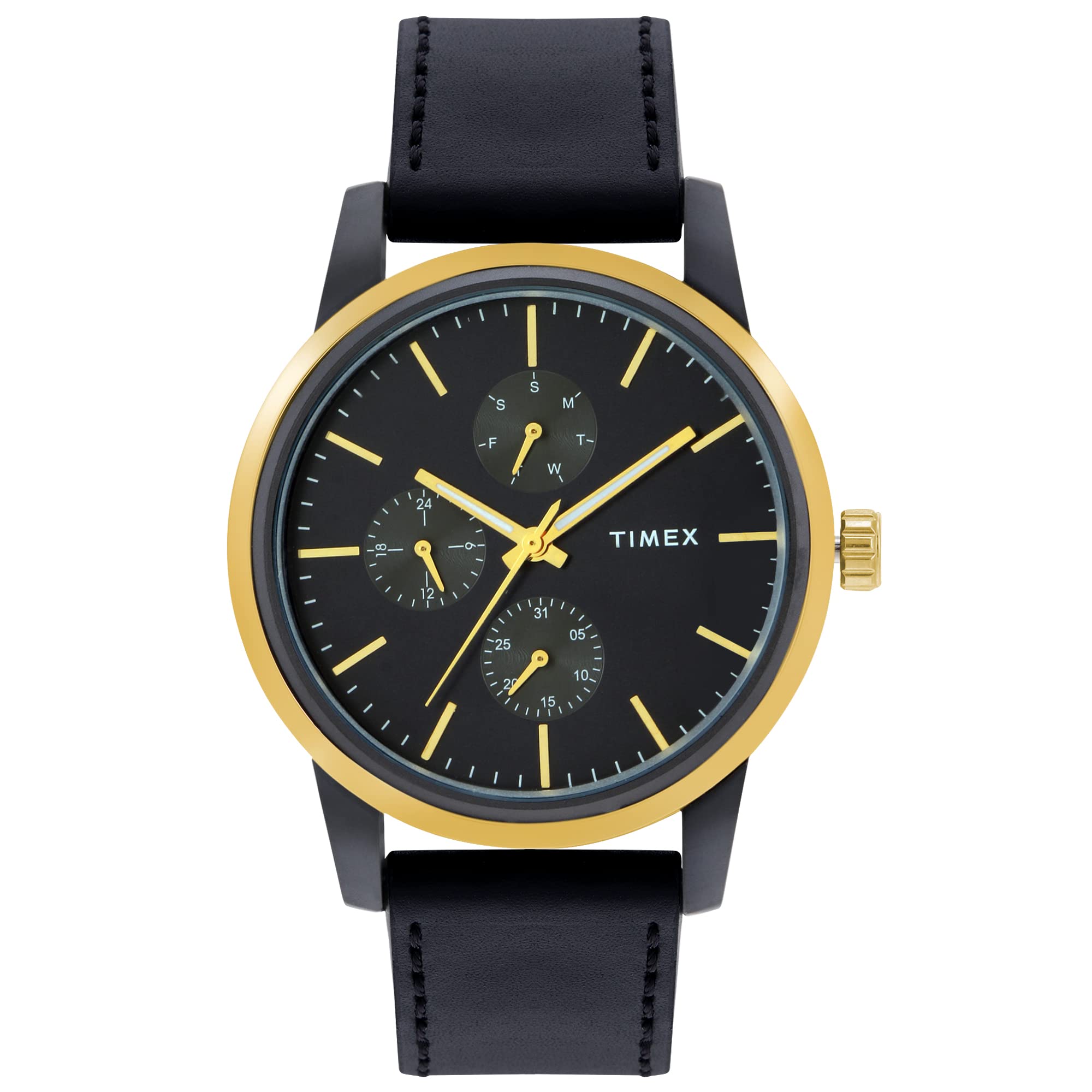 TIMEX Men Multifunction Black Round Dial Watch - TWEG18902 (B083JXS2YW) Amazon Price History, Amazon Price Tracker