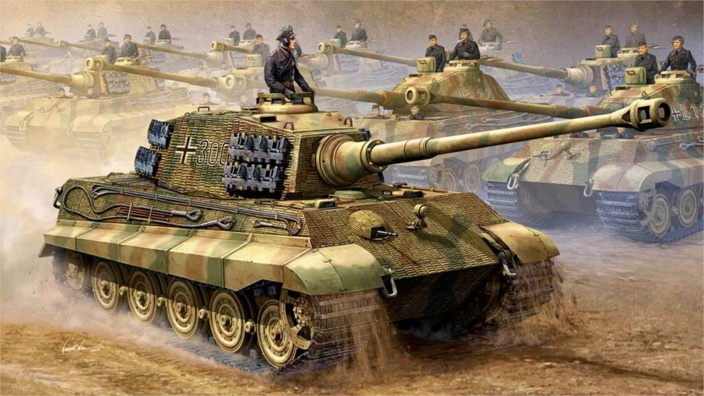 makeuseof Art World War II ww2 Royal Tiger Tiger II PzKpfw