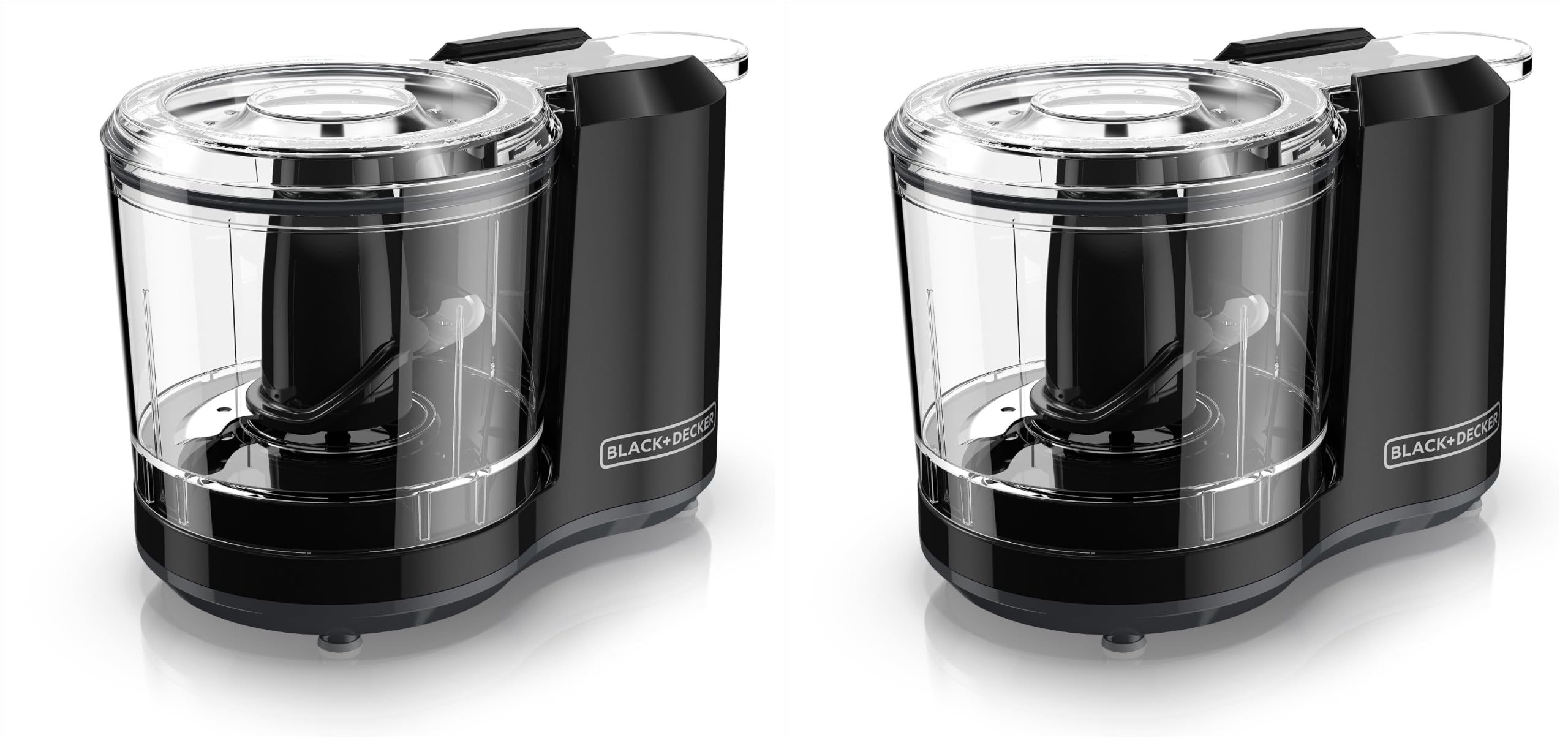 BLACK+DECKER 1.5-Cup Electric Food Chopper, One Touch Pulse, 150W Motor, Stay-Sharp Blade, Dishwasher Safe (Pack of 2) 1.5 cup capacity (Pack of 2)