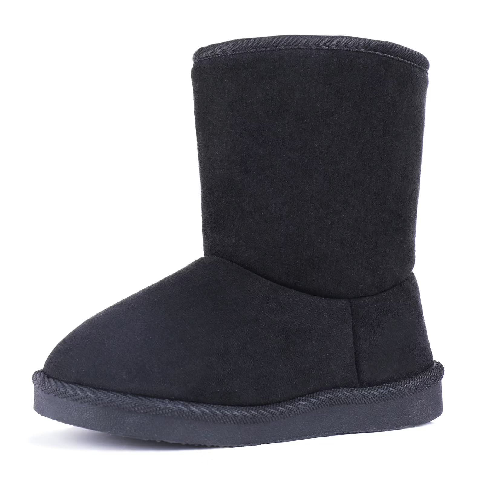 FANTURE Toddler Winter Snow Boots with Zipper,Suede Upper