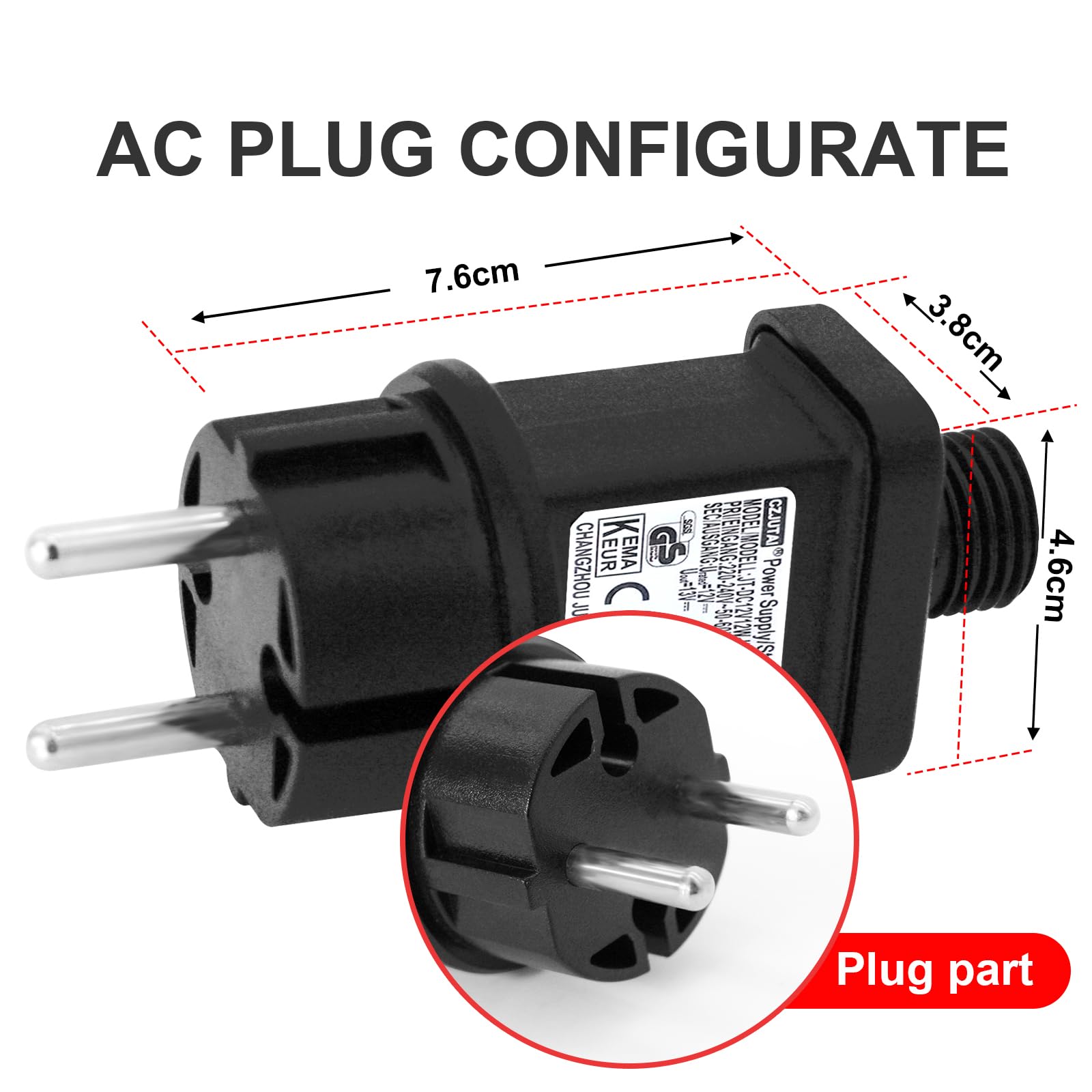 Ricambio Trasformatore Opzionale Per Luci A Led Con Spina Europea Ip44 Uso Esterno 1 - Foto 4
