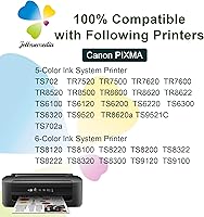 Vista 2 de 280XXL 281XXL Cartucho de tinta compatible con Canon PGI-280XXL CLI-281XXL 280 281 XXL para Pixma TR8520 TR8620 TR8600 TR8500 TR7520 TS6120 TS6220