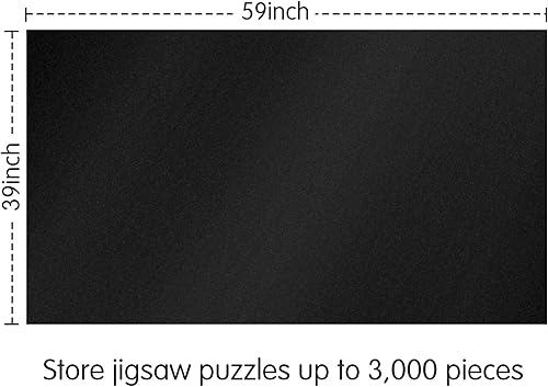 Miniatura 5 de Lavievert Alfombrilla gigante para rompecabezas enrollable, tablero de rompecabezas portátil para adultos, tapete de fieltro grande, soporte de
