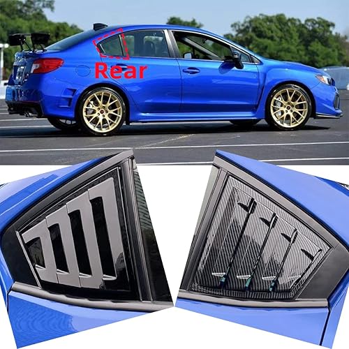 Miniatura 5 de Arkdeffon 2 piezas de cubierta de persiana para ventana lateral trasera, rejillas de ventilación de airecubiertas, persianas compatibles con Subaru