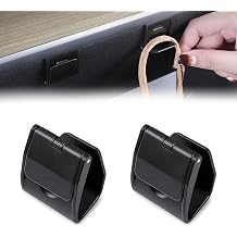 2PCS Car Glove Box Hook, Hidden Snap Glovebox Car Hook, ABS Glove Box Storage Hanger Clip, Automotive Purse Holder, Auto Interior Accessories Compatible with Tesla Model Y 2021-2024