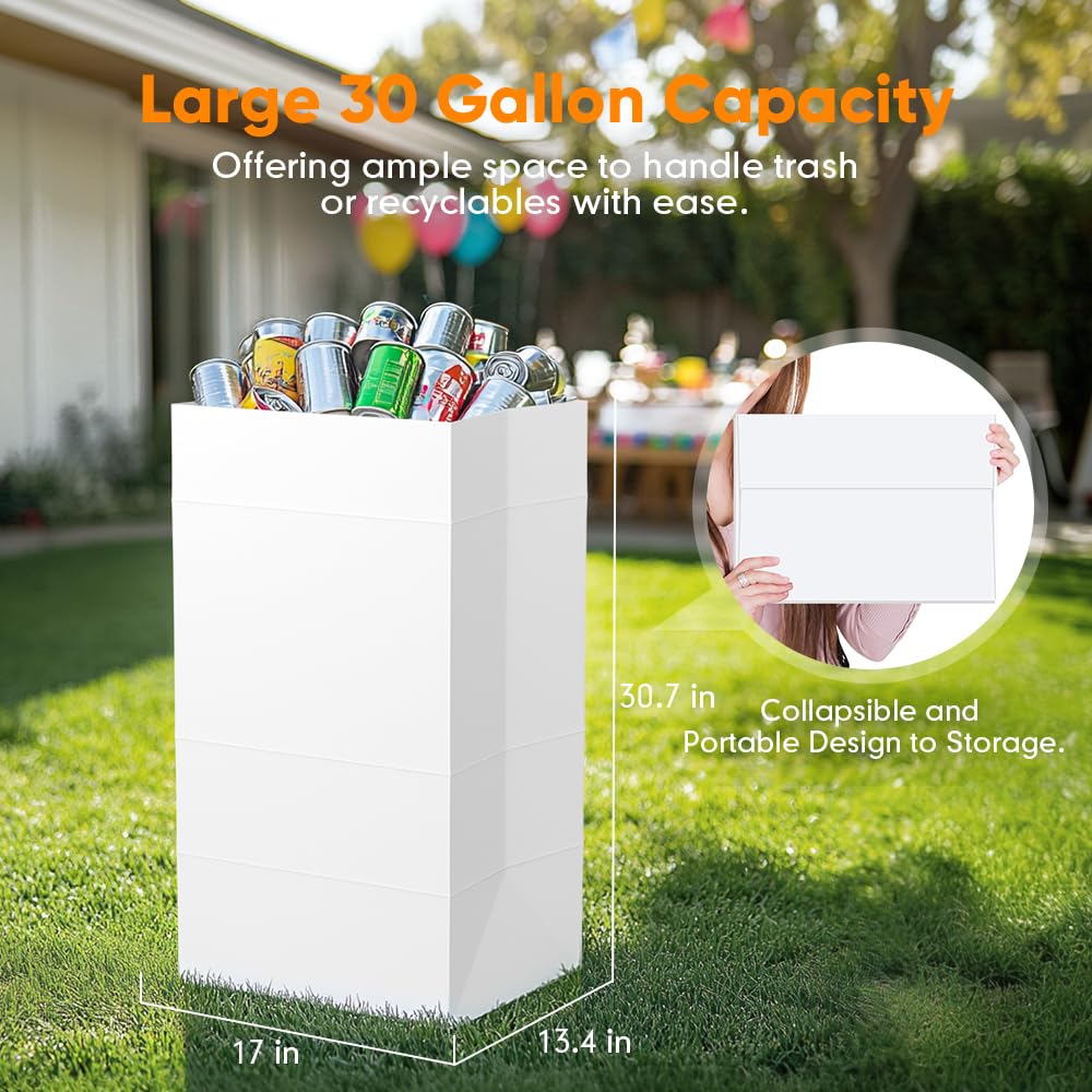 Amazon.com: Moryimi 4 Pack Portable Disposable Trash Cans for