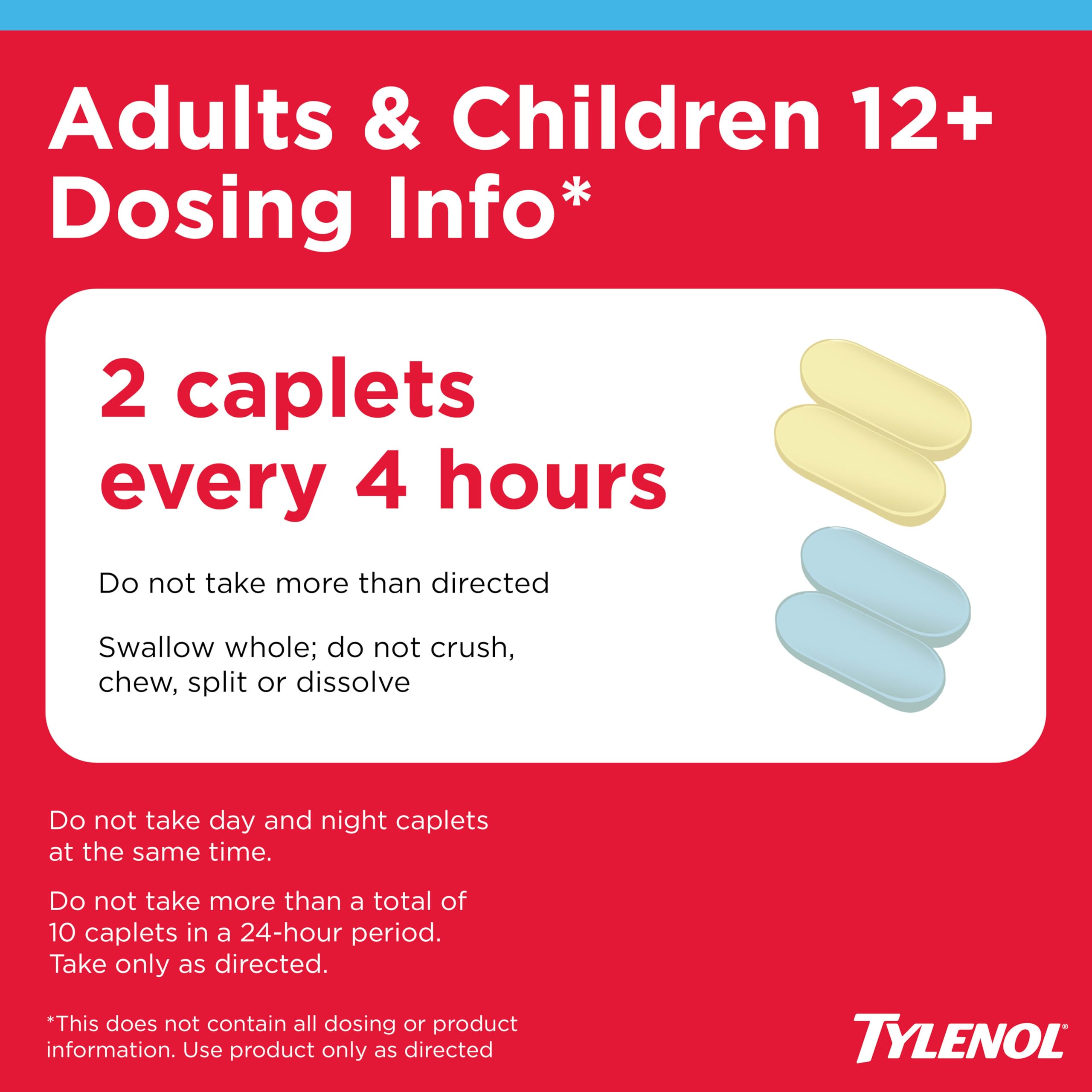 Tylenol Cold + Flu Severe Day & Night Caplets, Combo Pack, 24 Ct — Amazon image 5