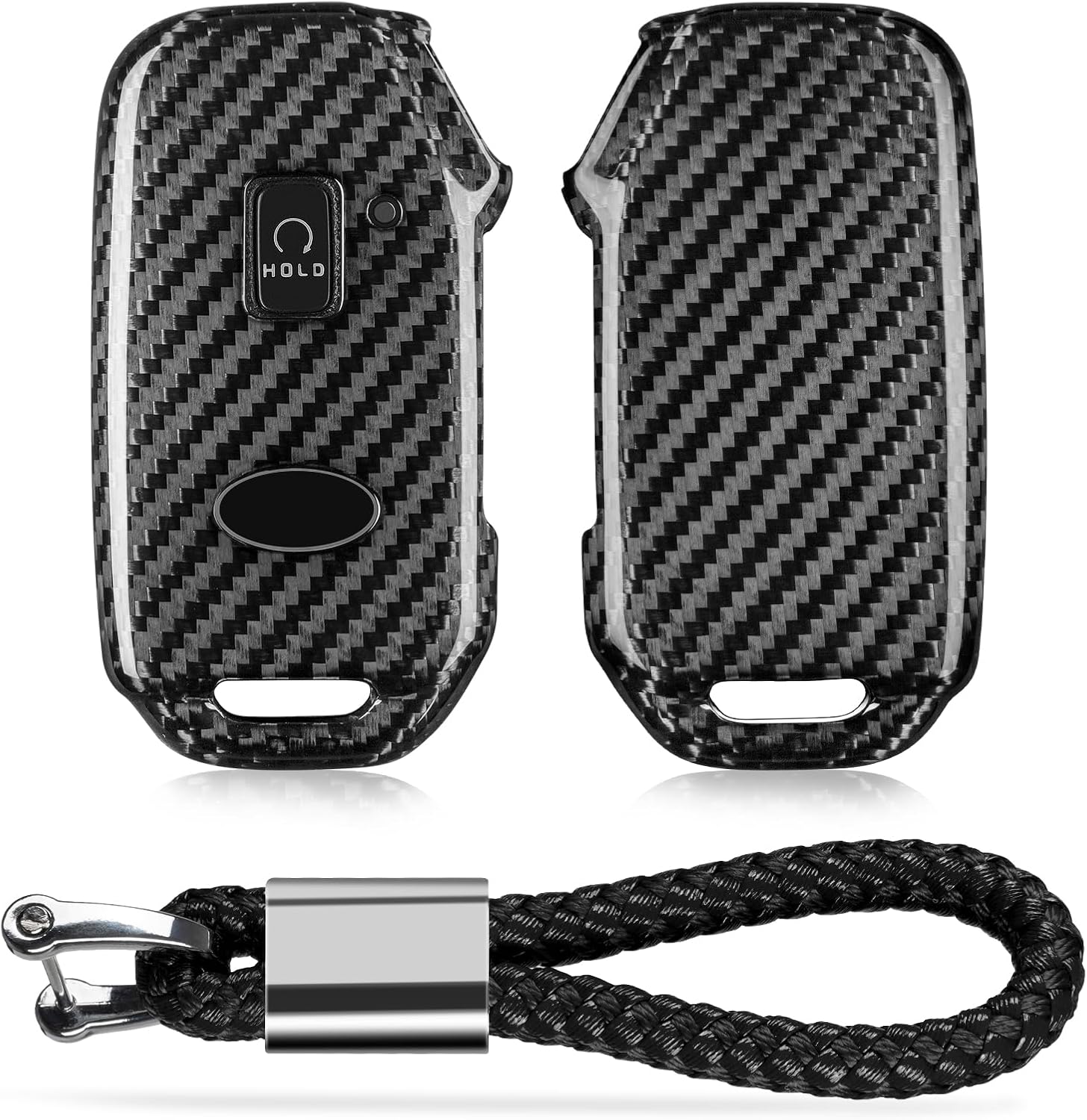 Glass Fiber Key Fob Cover Compatible with Kia Key Fob Protector Compatible with Kia Cadenza Cerato Ceed Soul Forte NIRO NIRO EV Sorento Seltos Telluride Sportage K5 2018-2024 Key,Silver Black