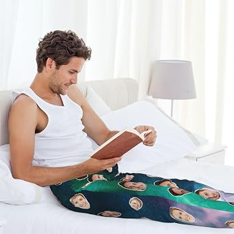 Personalised Pyjamas Pants For Men Custom Pajama Pants Pajama Bottoms Sleepwear Funny Pj Pants With Photo Picture Face