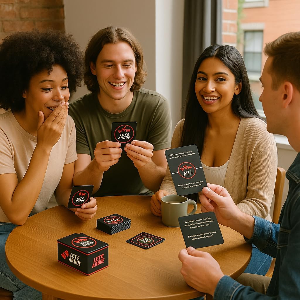 Let’s Argue Card Game - Lets Debate Discussion Conversation Starter Party Game for Adults - Game Night Activity for Family Couples