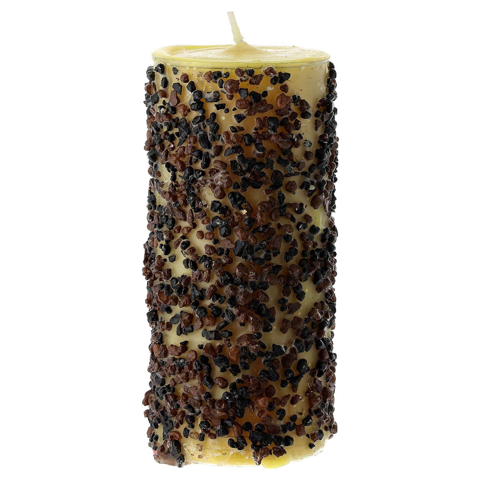 Votive Candle, Saint Benedict, Incense, 14 cm
