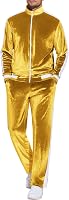 COOFANDY Men's Velour Tracksuit 2 Piece Set - Full Zip Jogging Suit Jacket & Pants, Soft Comfy Sweatsuit for Casual & Active Wear