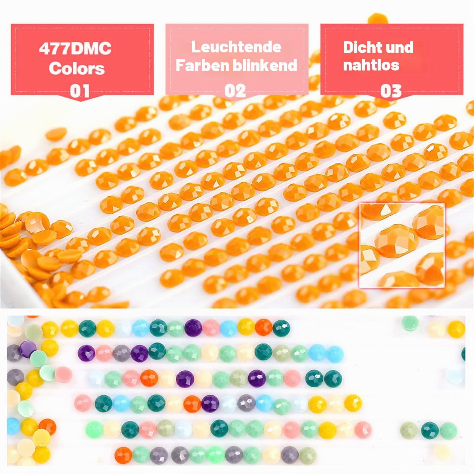 5D Diamond Painting Blumen Diamant Painting Bilder DIY Diamond Painting Groß Full Set für Erwachsene Kinder, Dekorationen für Haus, Wand Und Eingang (120x60cm)
