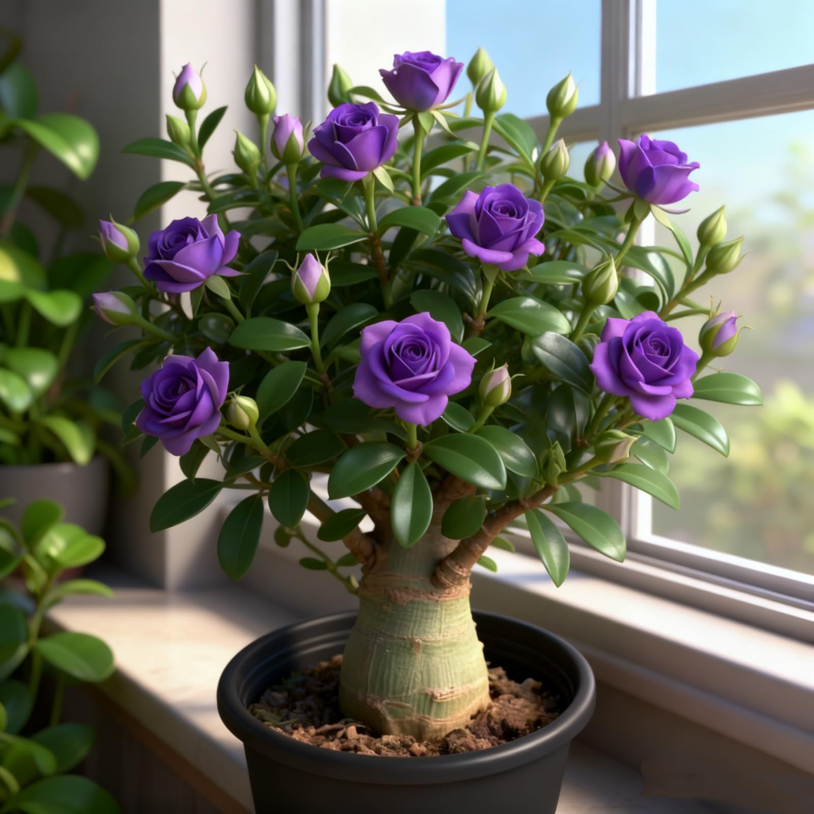 Adenium/Desert Rose for Planting UK-Ornamental/Potted/Plants/Rhizome/Resistant/Bedding/Gorgeous-I-1 Bulbs