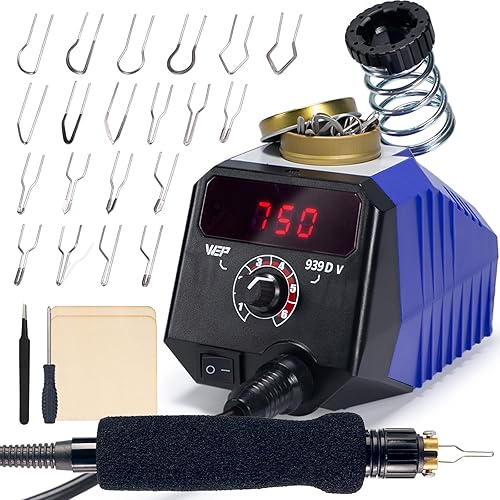 WEP 939D-V Kit de quemado de leña 482.0-1,382.0 °F/482-1382℉Herramienta de quema de madera ajustable con bolígrafo desmontable, 20 puntas de