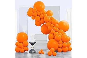 PartyWoo Orange Balloons 140pcs