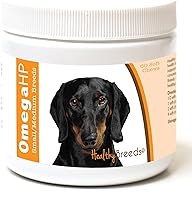 Vista 190 de Healthy Breeds Schnauzer en miniatura Omega HP Ácido graso para piel y pelaje Masticables suaves 60