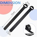 100 PCS 6 Inch Cable Ties for Cord Management – Reusable Zip Ties, Cable Organizer & Wire Organizer Straps for Wire Management – Black
