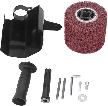 Burnishing Polishing Machine Kit Angle Grinder Attachment Handheld Metal Burnishing Machine M10 Black