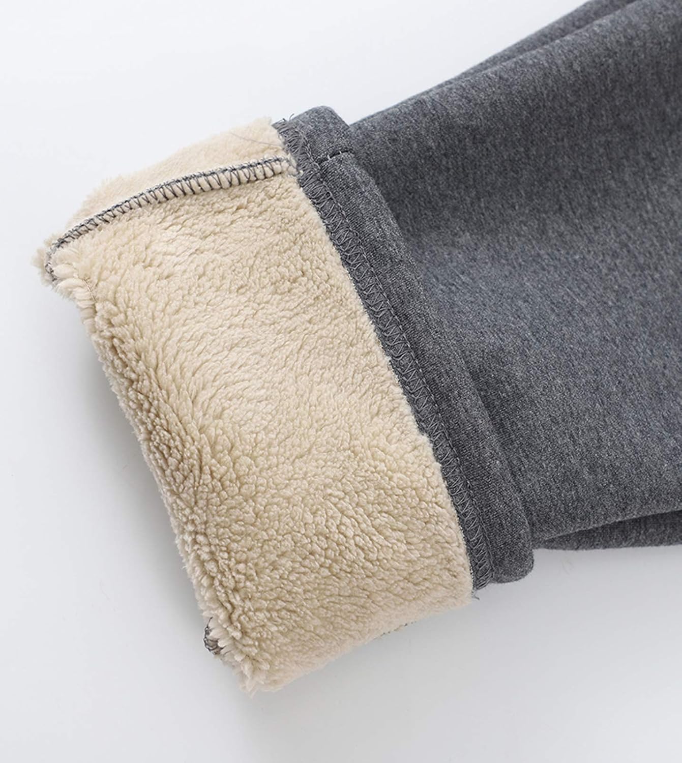 Flygo Women's Sherpa Fleece Lined Joggers Sweatpants Winter Warm Pants with Pockets (XS-2XL)