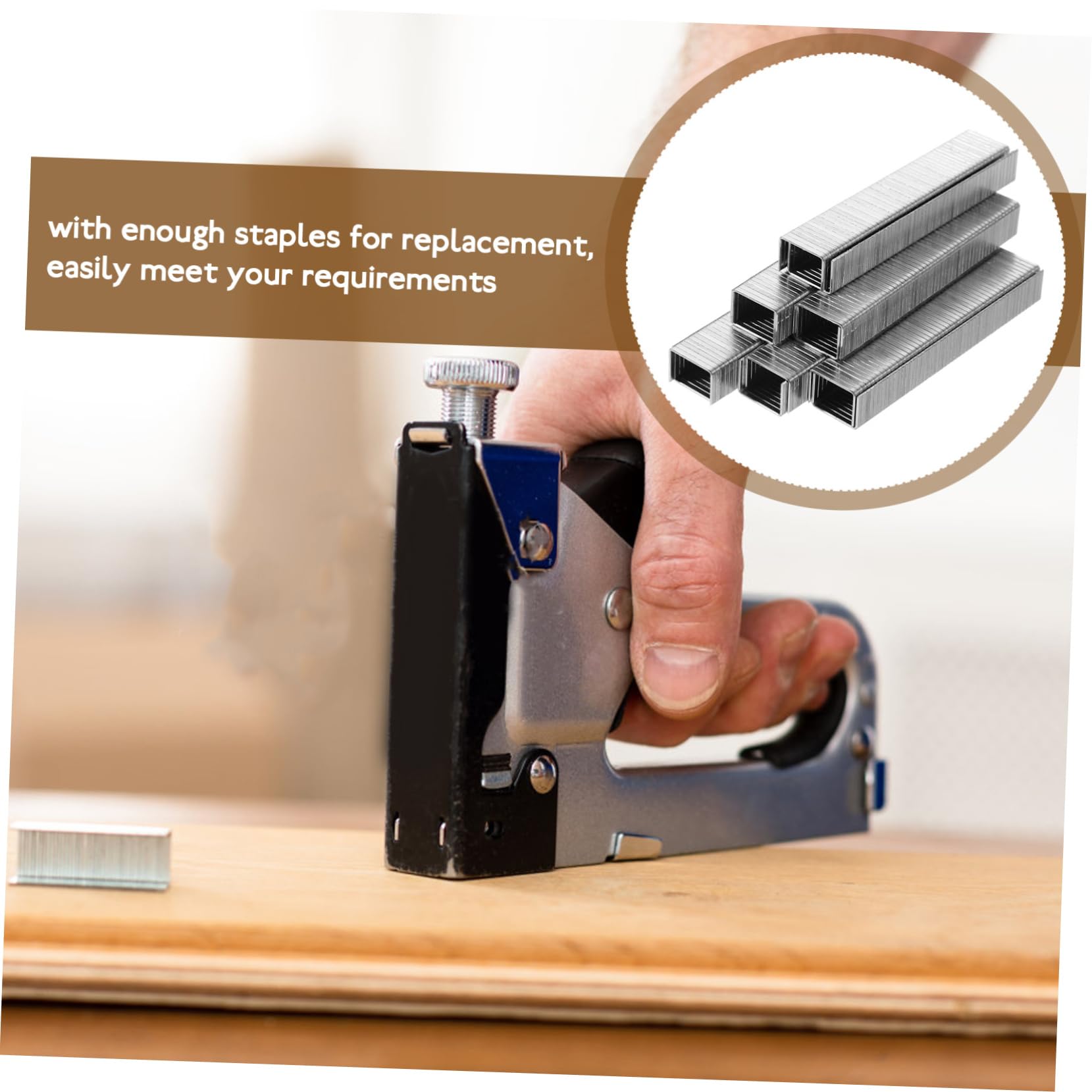 BESTonZON 1000pcs Code Nail Brad Staples Brad Nails Woodworking Staples Narrow Crown Staples Metal Staples Electric Stapler Staples for Woodworking Carbon Steel Office Manual Horse Nail