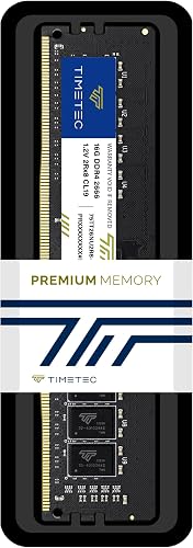 Timetec 16GB DDR4 2666MHz (PC4-2666V) PC4-21300 UDIMM RAM per desktop – Non-ECC Unbuffered, 288 pin, 1,2V CL19 modulo di memoria DIMM - 8