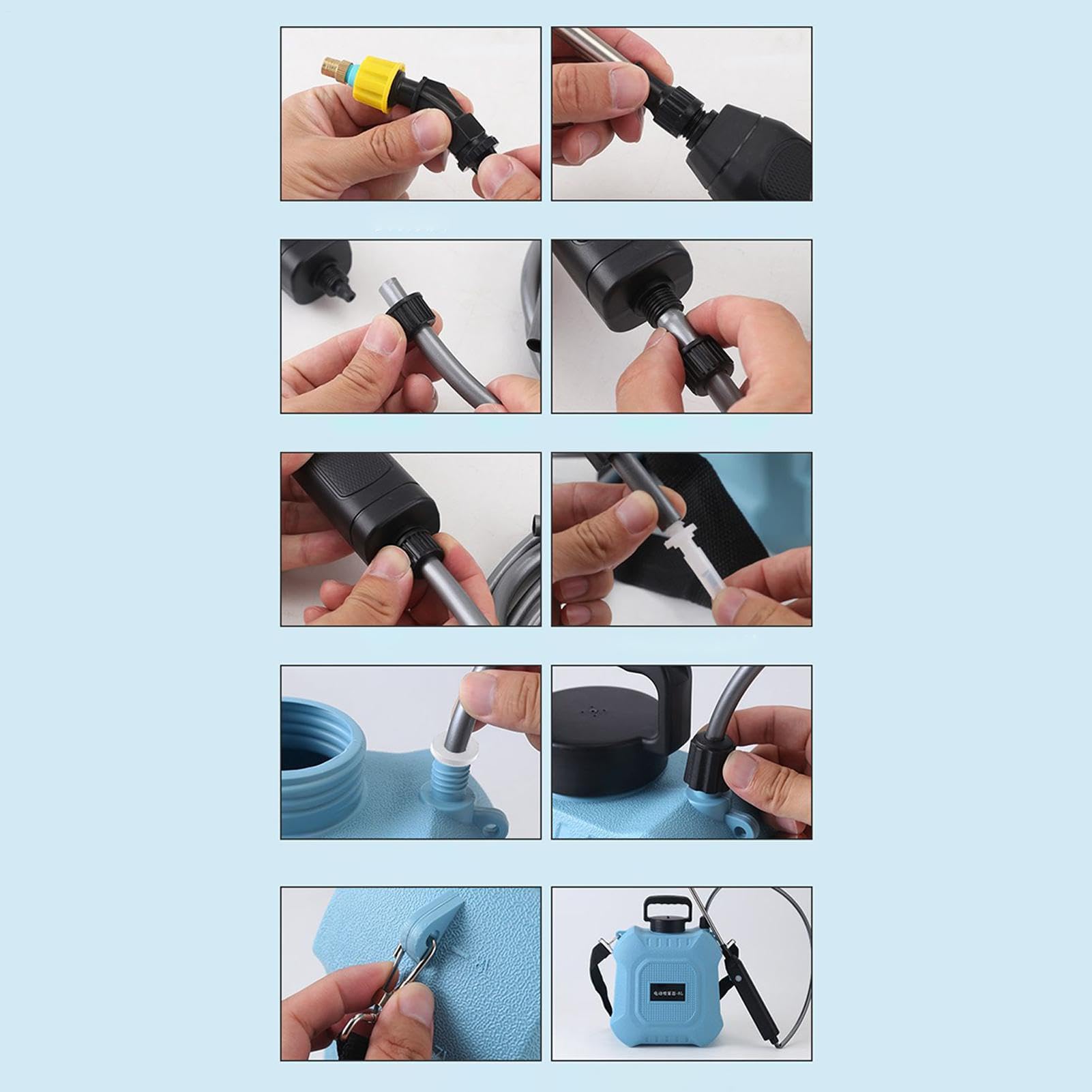 Elektryczny Opryskiwacz Plecakowy 5L/8L akumulatorowy Type-C mobilny