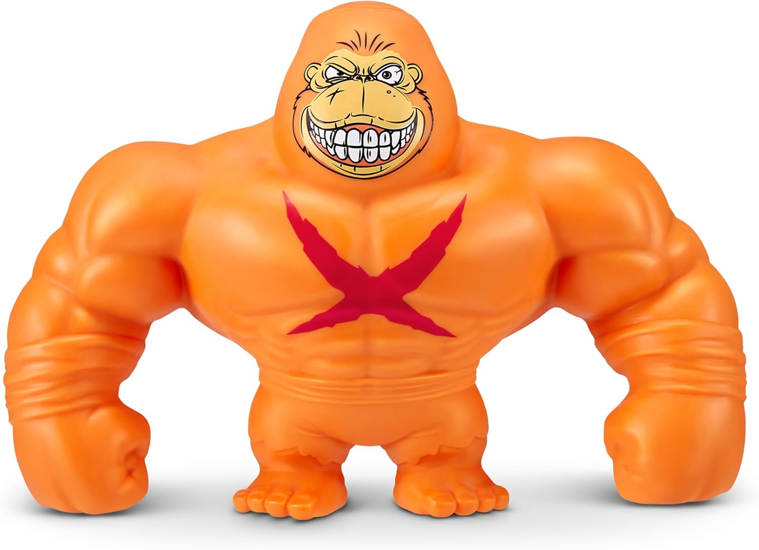 The orange ZURU Smashers SLAM Heroes Gorilla toy standing upright.