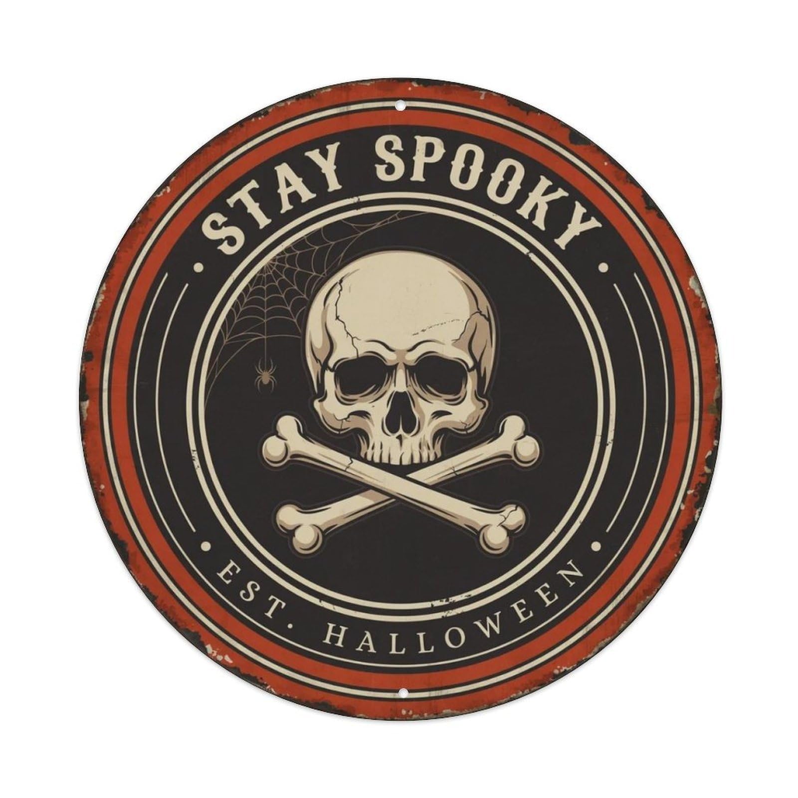Stay Spooky Gothic Metal Tin Sign Plaque