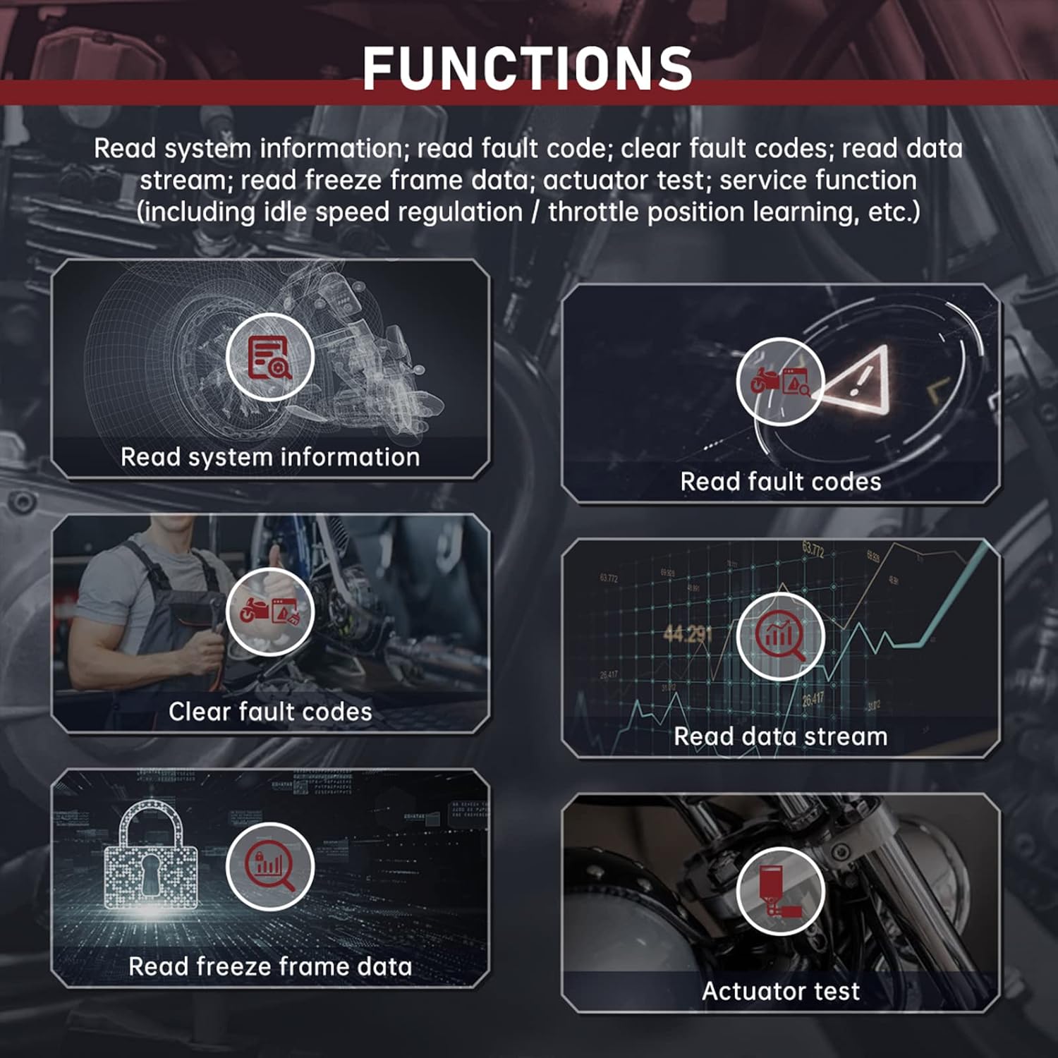 FXTUL M3-A Diagnostic Tool functions overview