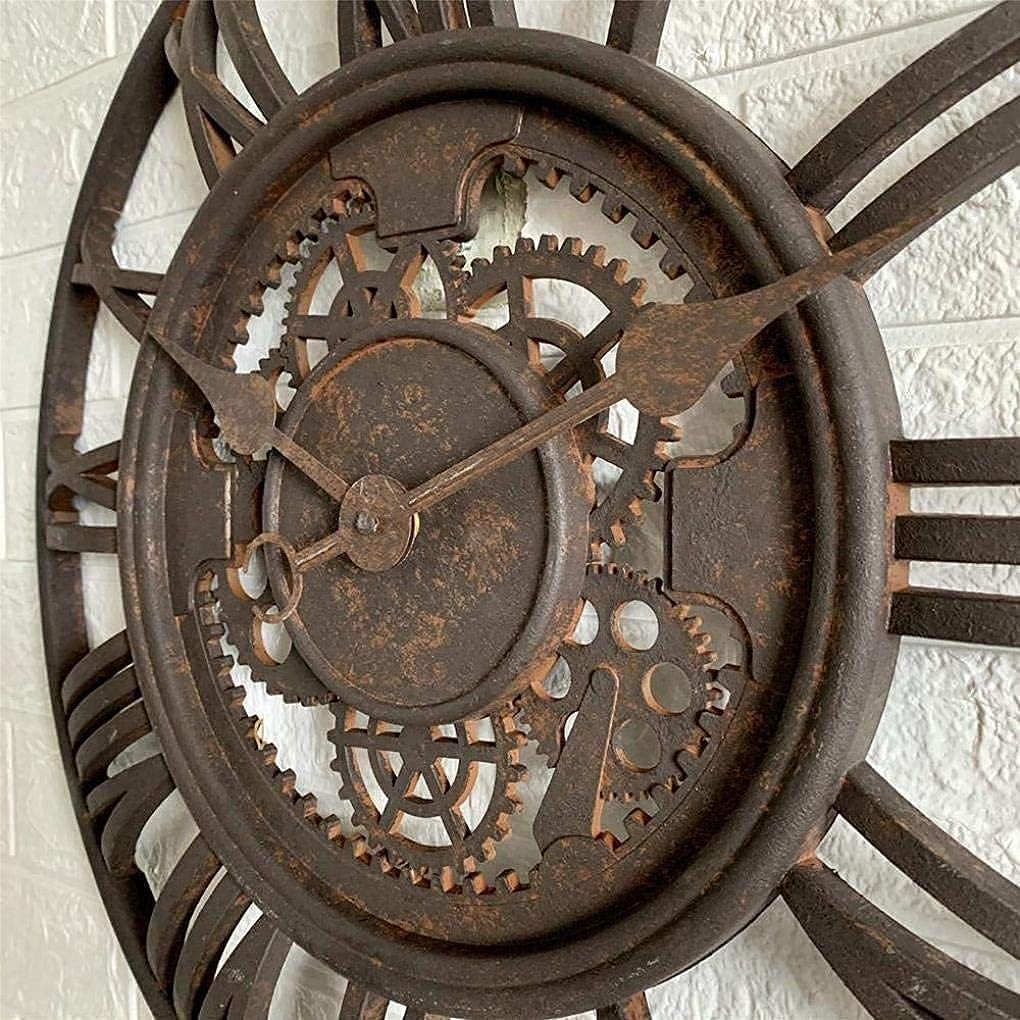 Outdoor Garden Wall Clock Old Style Quartz Clock Garden Clocks Outdoor Waterproof Creative Home Furnishings Outdoor Wall Clock