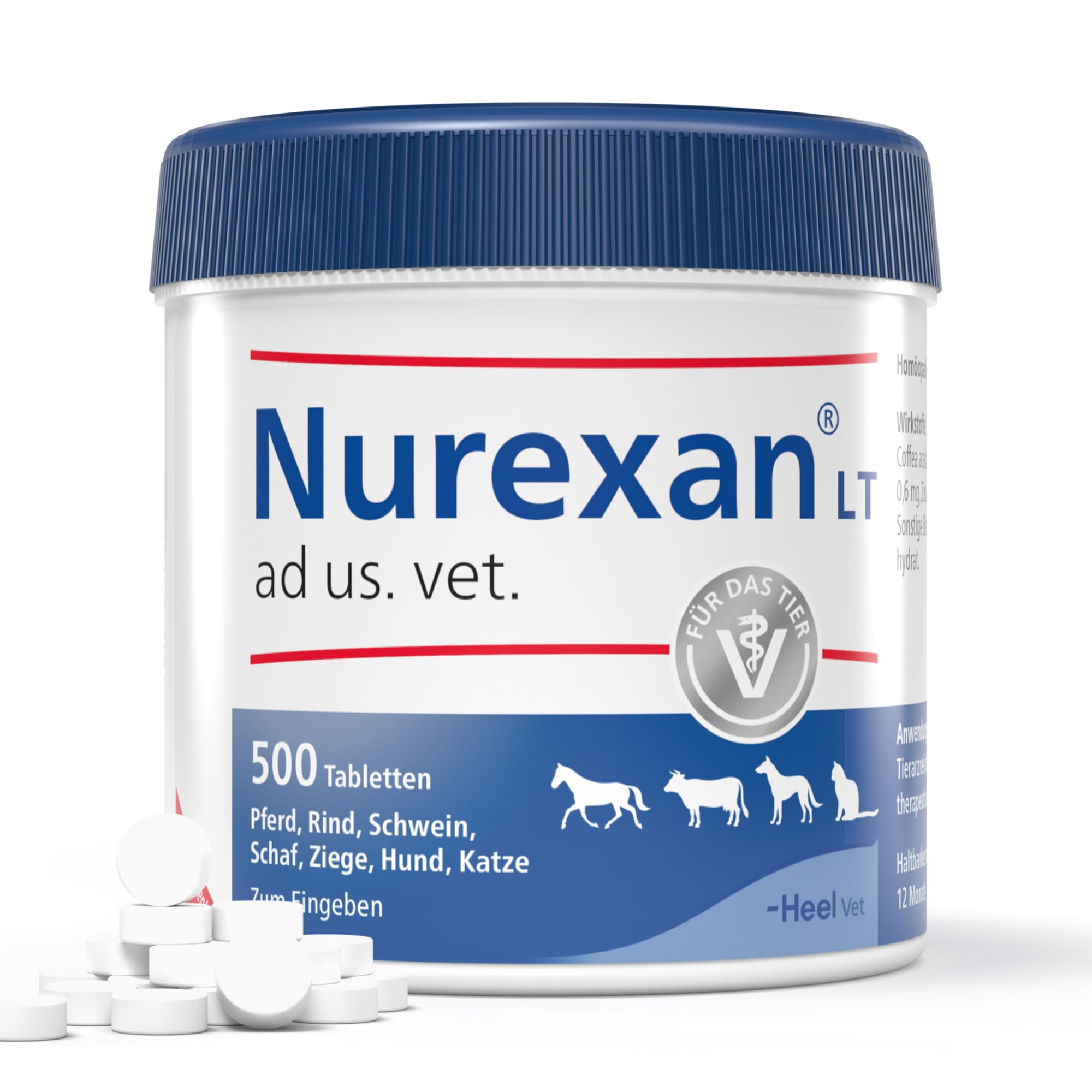 LT ad us. Vet. 500 Tabletten, Nur die Ruhe | Natürliches Tierarzneimittel für Hunde, Katzen und Pferde, Unterstützung in belastenden Situationen! , Made in Germany