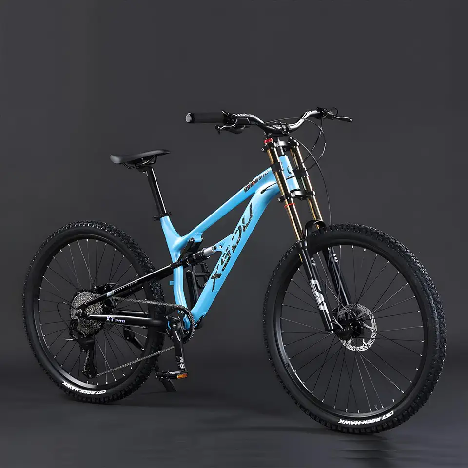 Bicicleta para Trilha Downhill MTB Suspensão Preparada Freios e Transmissão Shimano 17' Aro 27.5