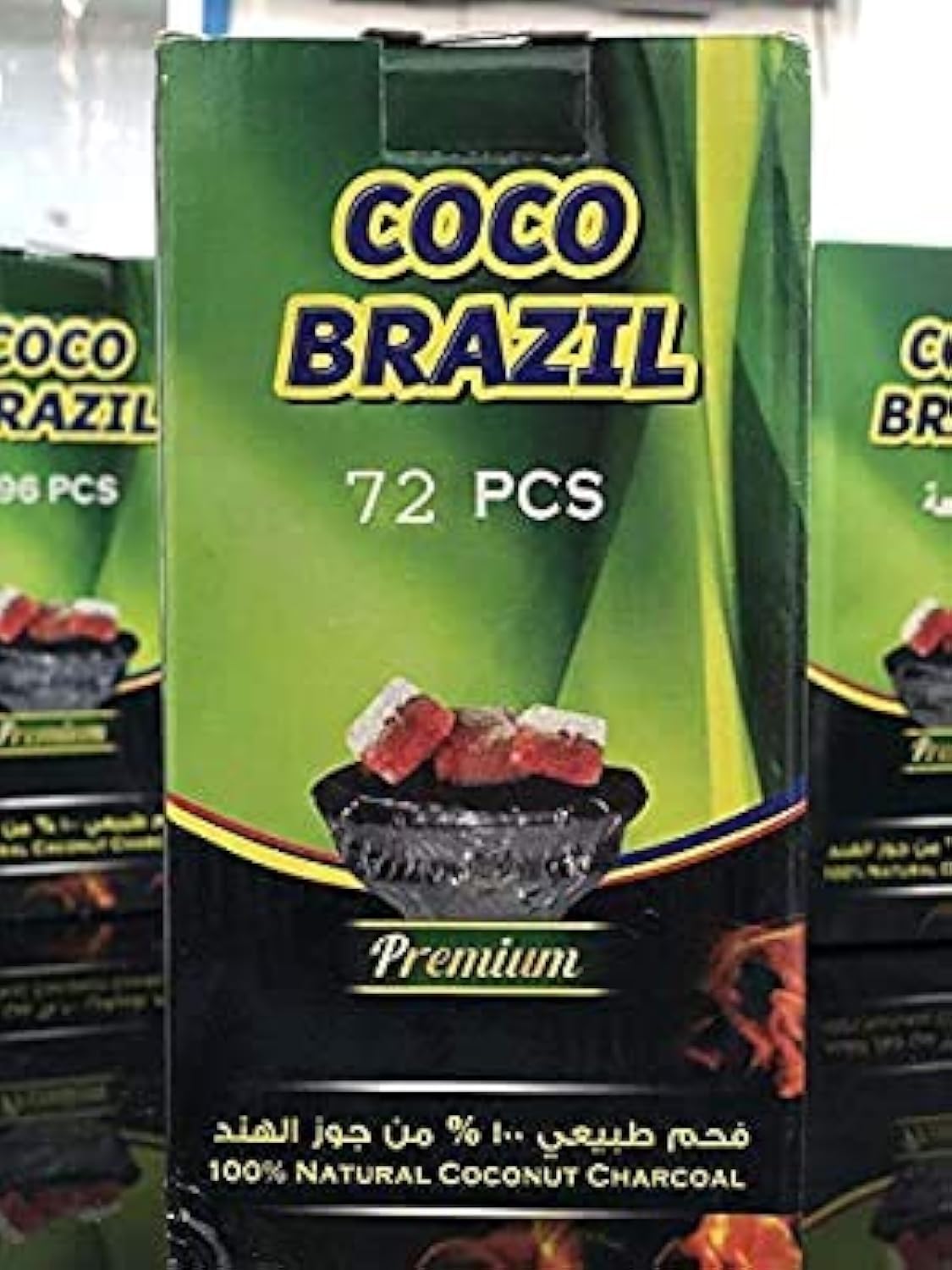 Coco Brazil Premium Charcoal 72 pcs 1 x 10 pcs- Carton