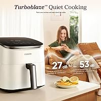 Vista 7 de Cosori TurboBlaze - Freidora de aire 9 en 1 de 6 cuartos de galón, control inteligente, 90 ° a 450 °F, recordatorios de agitación, calentamiento