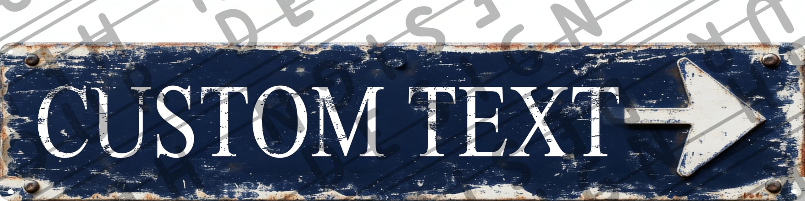 Personalized 16x4 Metal Sign Custom Text for Barn Farm Sign