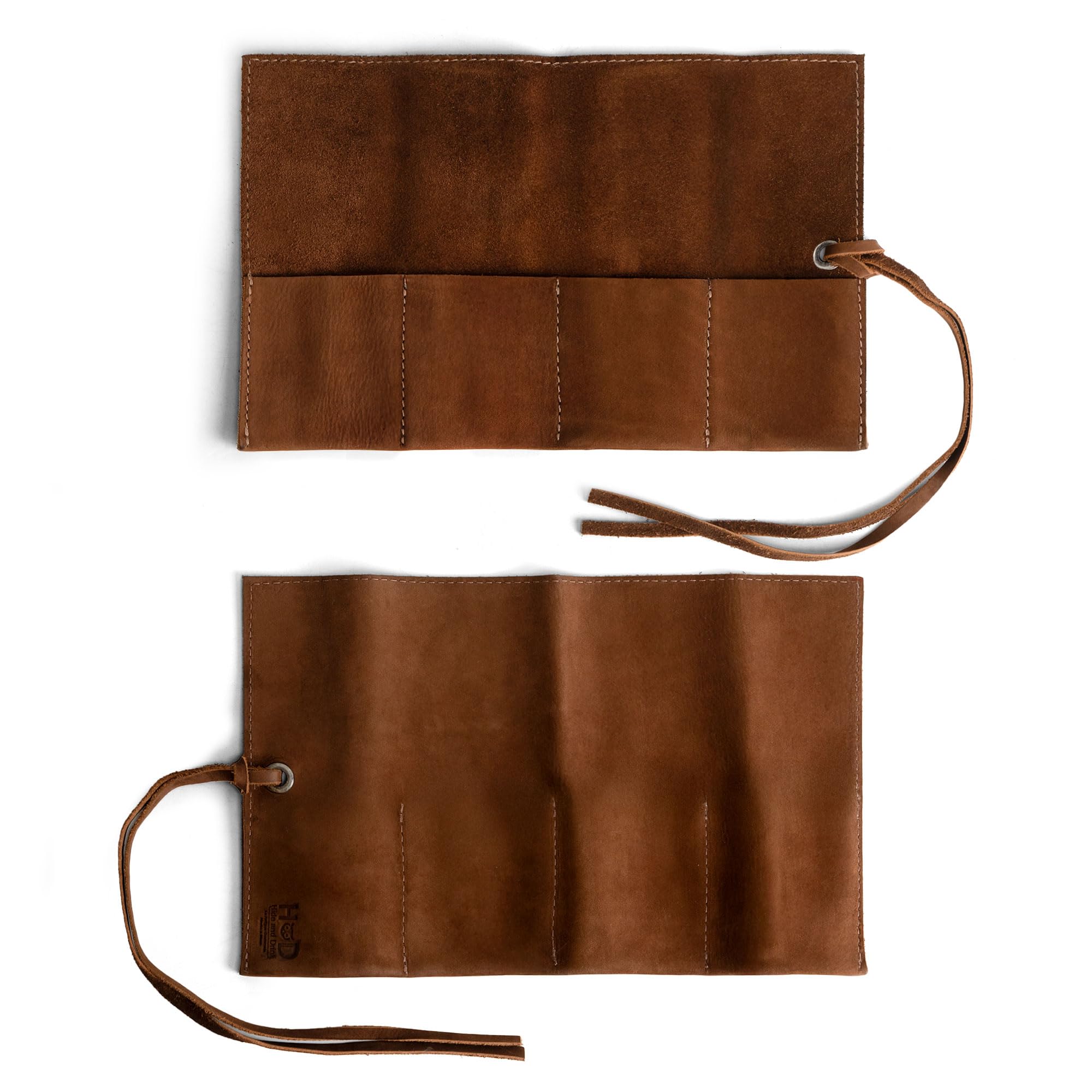Hide & Drink Durable Leather Watch Roll Handmade by Swayze Suede