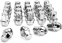 SUCOSO 14x1.5 Lug Nuts for 2015-2023 Ford F-150, Expedition, Navigator - OEM Solid One-Piece Chrome Anti-Rust 24-Pack